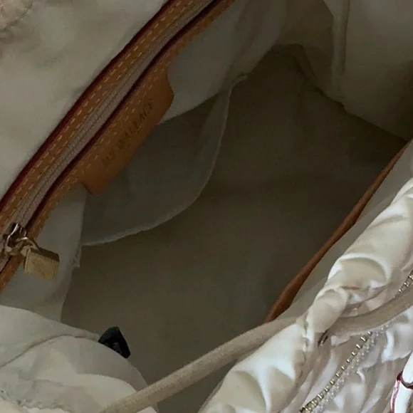 MZ Wallace White Quilted Bag with Drawstring Closure - Picture 4 of 10